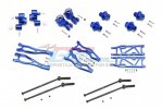ARRMA KRATON 6S BLX Monster Truck Aluminum F Upper+Lower Arms, R Lower Arms, Front + Rear Knuckle Arms, CVD, 13mm Hex - 56pc set - GPM MAK456212213