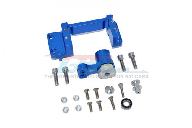 GPM Aluminium Tie Rod + 25T Servo Horn Set Für Arrma 1:8 & 1:7 Modelle – 11-teilig, Blau