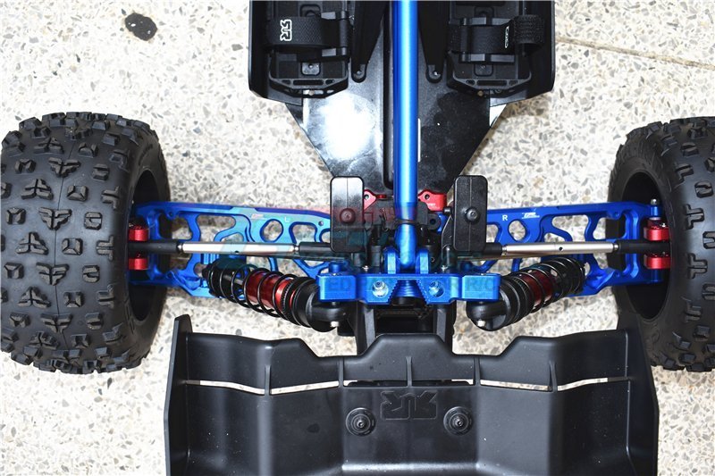 Bracci Superiori Anteriori In Alluminio GPM Per Arrma Kraton 8S / Outcast 8S - Set Da 2, Verde, Scala 1:5