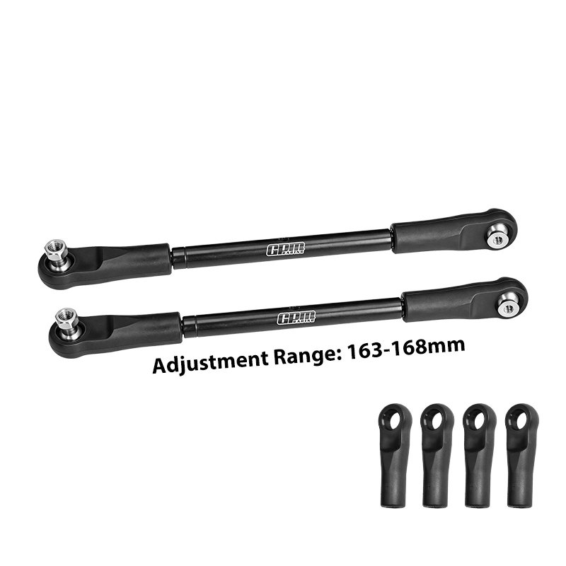 ARRMA KRATON 8S BLX MONSTER 4140 Carbon Steel Adjustable Front Steering Tie Rod 163-168mm - GPM MAKX162S/V1