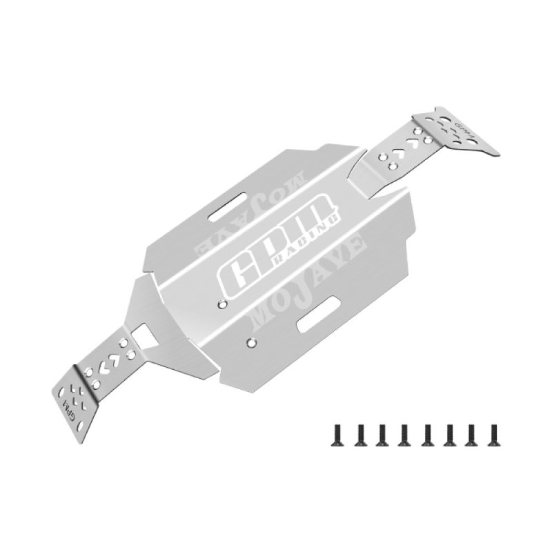 ARRMA MOJAVE GROM MEGA DESERT TRUCK Stainless Steel Chassis Skid Kit - GPM MGM333