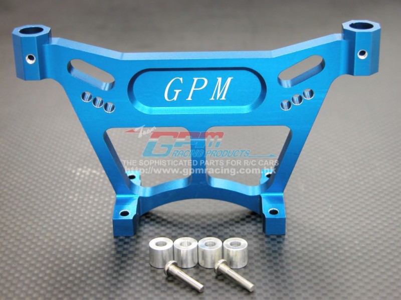 Associated Monster GT Alloy Front Damper Mount With Collars & Screws - 1pc set - GPM AGM1028