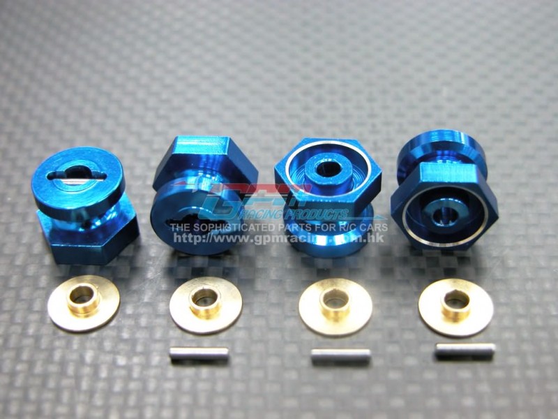 Associated RC 18T Alloy Drive Adaptor With Pins & Washers (-1mm) - 4pcs set - GPM AR009