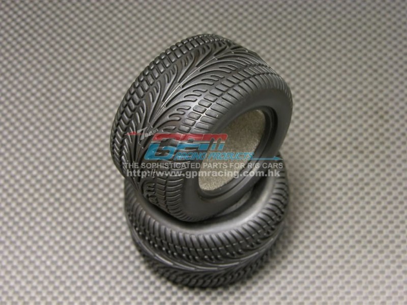 Associated RC 18T Rear Rubber Standard Radial Tires With Insert (40 Degree ) -1pr - GPM AR889R40G