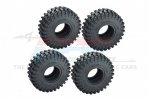 AXIAL 4WD SCX24 DEADBOLT 1.0 Inch High Adhesive Crawler Rubber Tires 62mm X 20.5mm With Foam Inserts - GPM TRX4MZSP19A