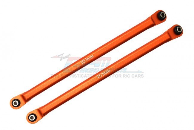 GPM RBX049R AXIAL RBX10 RYFT Aluminum Rear Chassis Links - CNC Upgrade