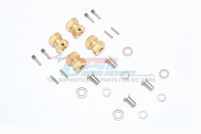 AXIAL Racing RR10 Bomber Brass Wheel Hex Adapters 15mm - 28pc set - GPM RR010X/1215