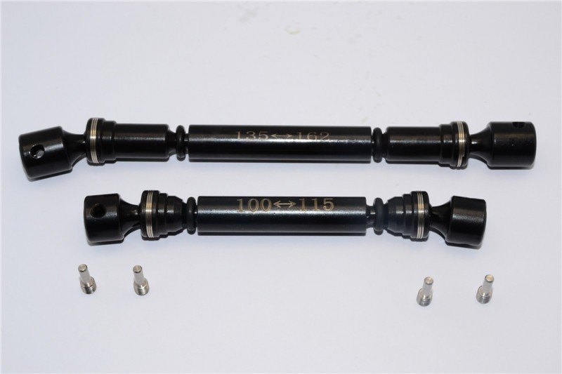 Axial Racing RR10 Bomber Steel #45 Front + Rear Main Drive Shaft - 2pcs set - GPM RR237S