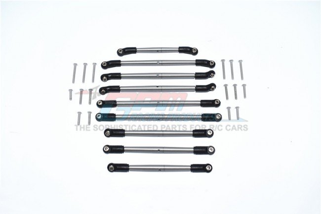 AXIAL Racing SCX10 III JEEP WRANGLER Stainless Steel Adjustable Tie Rods - 25pc set - GPM SCX3160S