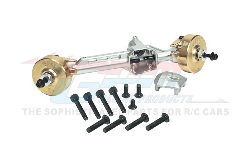 GPM SCXP012 7075 Aluminum Brass Front Axle Housing for AXIAL SCX10 PRO