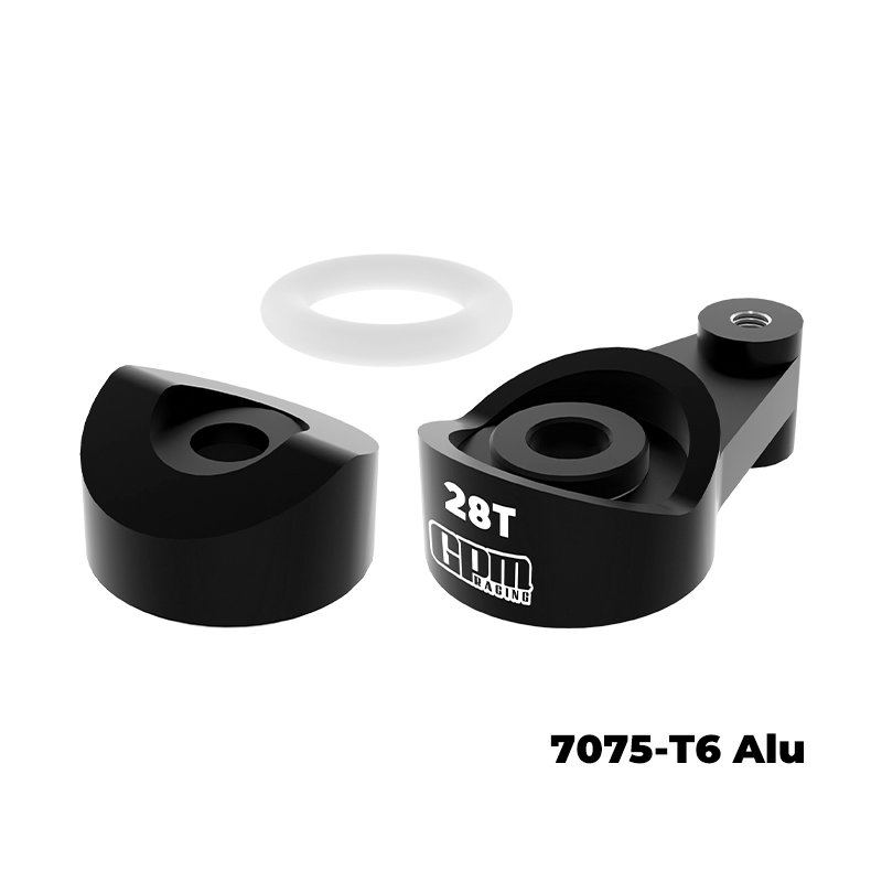 GPM SCX30/28TSH 7075 Alloy 28T Steering Horn Servo Saver - CNC