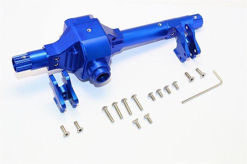 Axial SMT10 Grave Digger Upgrade Parts - Aluminum Adjustable Shock Mount Set (Orange) - View #5