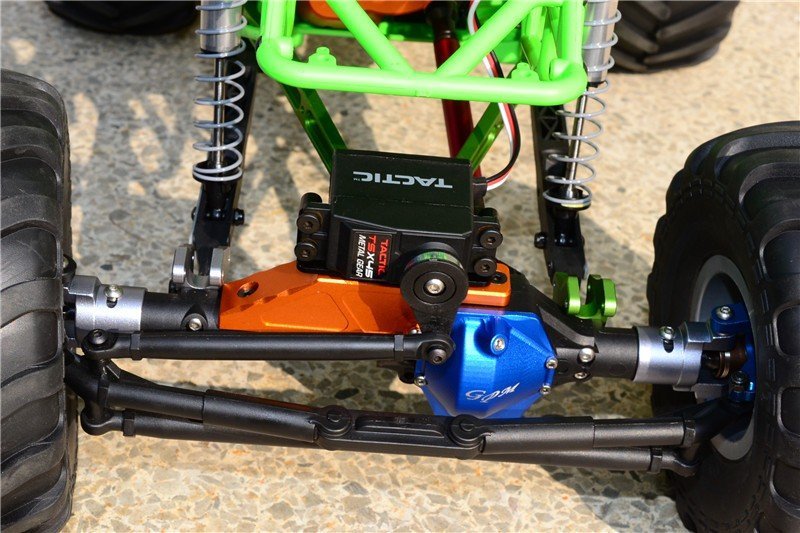 GPM AXIAL SCX10 ALUMINIUM FRONT C HUB & FRONT KNUCKLE ARM TOE IN 5