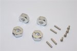 Axial Racing SCX10 Alloy Hex Adapter (12mmx7mm) - 4pcs set For Axial Racing EXO,Scx10,Wraith - GPM AX010/12X7MM