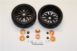 Axial Racing Yeti Rubber Radial Tires With Plastic Wheels & Wheel Hub Adapters, 12mm To 17mm Converter, 4mm & 5mm Wheel Lock -2pcs set - GPM YT88910/2 Axial Racing Yeti Rubber Radial Tires With Plastic Wheels & Wheel Hub Adapters, 12mm To 17mm Converter, 4mm & 5mm Wheel Lock -2pcs set - GPM YT88910/2