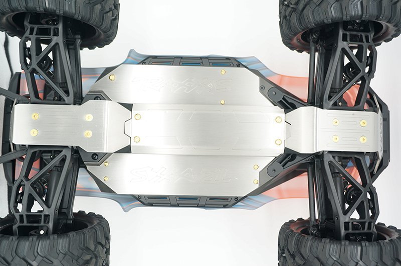 Für Traxxas MAXX Edelstahl Chassis Armor Skid Plate Guard Set RC Car SAT