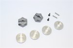 Aluminium Hex Adapter From 12mm Convert To 17mm With 8mm Thickness - 2pcs set - GPM ADT1217/8MM