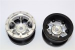 Aluminium 6 Poles Beadlock & Nylon Wheels Frame For 2.2'' Tire (Use With 12mm Hex) - 1pr - GPM AW2206PH