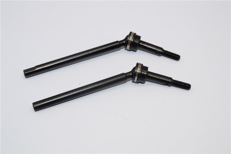 Gmade 1/10 Gs01 Sawback 4WD Vehicle Steel Front CVD Drive Shaft (L63mm, R67mm) With 26mm Cup Joint - 2pcs - GPM SW6367SF