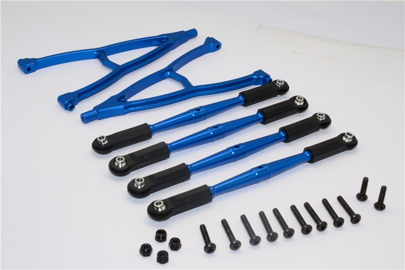 HPI Crawler King Aluminium Front+Rear Y Plate & Link Parts (For 295mm Wheelbase) - 6pcs set - GPM CK15049FR295