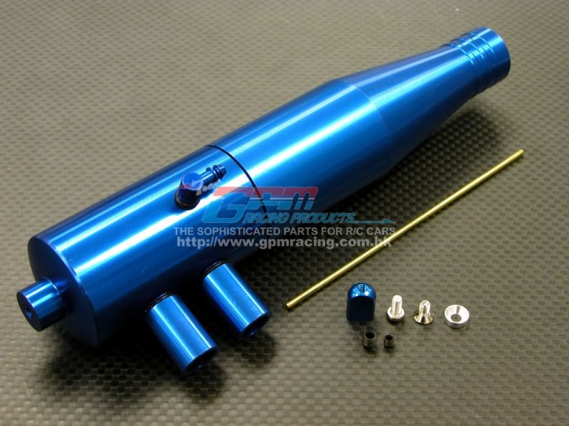Kyosho Inferno MP 7.5 Option Alloy Tune Pipe With Joint & Screws & Collars - 1set - GPM MP75308R