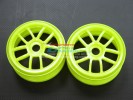 Hyper 7 /Mp9 /Rc8 Nylon Wheels For 1/8 Buggy(10 Poles) Yellow- 1pr - GPM BUGW1105/Y