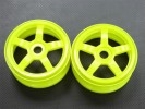 Hyper 7 /Mp9 Nylon Wheel For 1/8 Buggy(5 Poles) Green - 1pr - GPM BUGW0105/Y Hyper 7 /Mp9 Nylon Wheel For 1/8 Buggy(5 Poles) Green - 1pr - GPM BUGW0105/Y