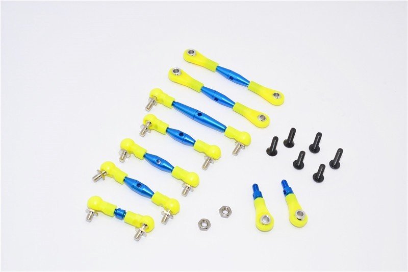 Kyosho Mini Inferno Alloy Completed Tie Rod With Screws - 9pcs set - GPM MIF160