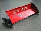 Kyosho Mini Inferno /Mini Inferno 09 Alloy Rear Wing With Graphite Plate - 1pc set - GPM MIF040A/G Kyosho Mini Inferno /Mini Inferno 09 Alloy Rear Wing With Graphite Plate - 1pc set - GPM MIF040A/G