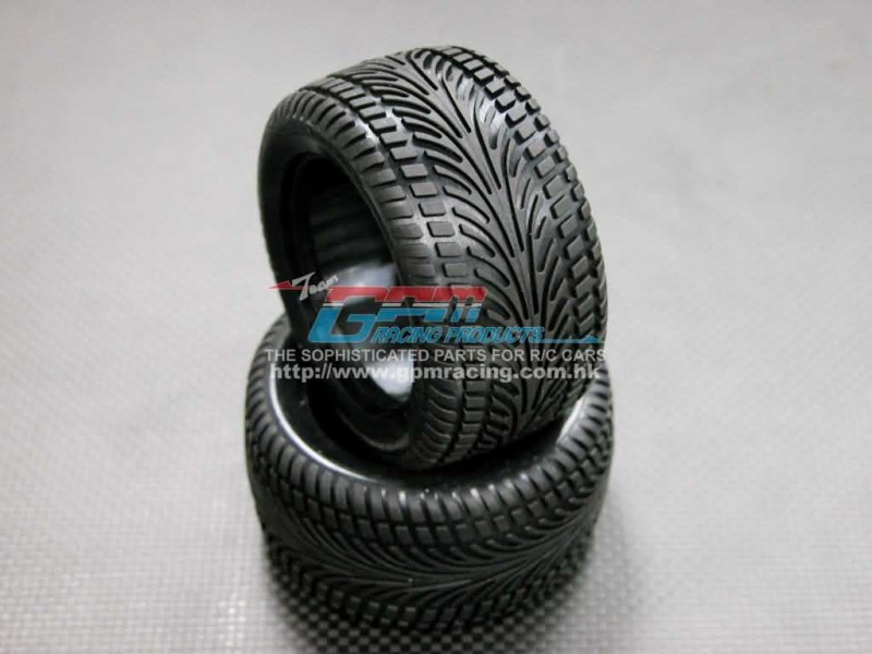 Kyosho Mini Inferno ST Front/Rear Radial Tire With Insert (30g) - 1pr Original Size - GPM MIF2889F/R30G