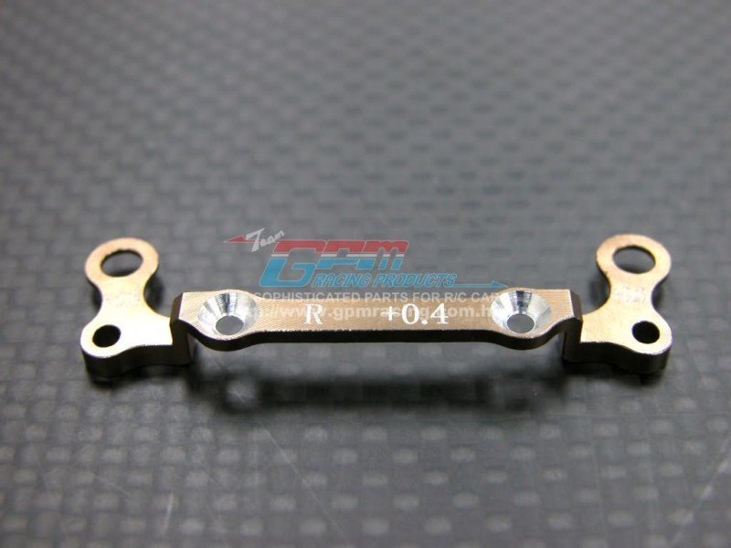 Kyosho Mini-Z AWD Alloy Rear Knuckle Arm Holder (Toe In +0.4mm, Thick 0.6mm) - 1pc GPM Design - GPM MZA031R+0406