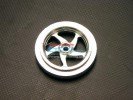 Kyosho Motor Cycle Alloy Front Wheel (5 Swirl) - 1pc - GPM KM0505F Kyosho Motor Cycle Alloy Front Wheel (5 Swirl) - 1pc - GPM KM0505F