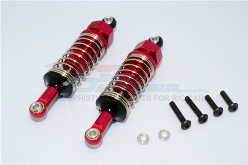 GPM Tuning Teile Für Tamiya CC01 – Nylon Front Ball Top Dämpfer 70 Mm, Mit Alu-Body & Kugelenden, 1 Paar, Blau