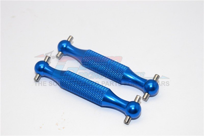 Tamiya DT-03 RC Car Upgrade Parts - Aluminum Rear Dogbone Set (Polished Orange), 2 Pieces, DT3158A-OR