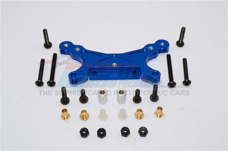 GPM Aluminium Front Damper Mount Für Tamiya MF01X - 1 Teil Set - Schwarz - Tuning Teil