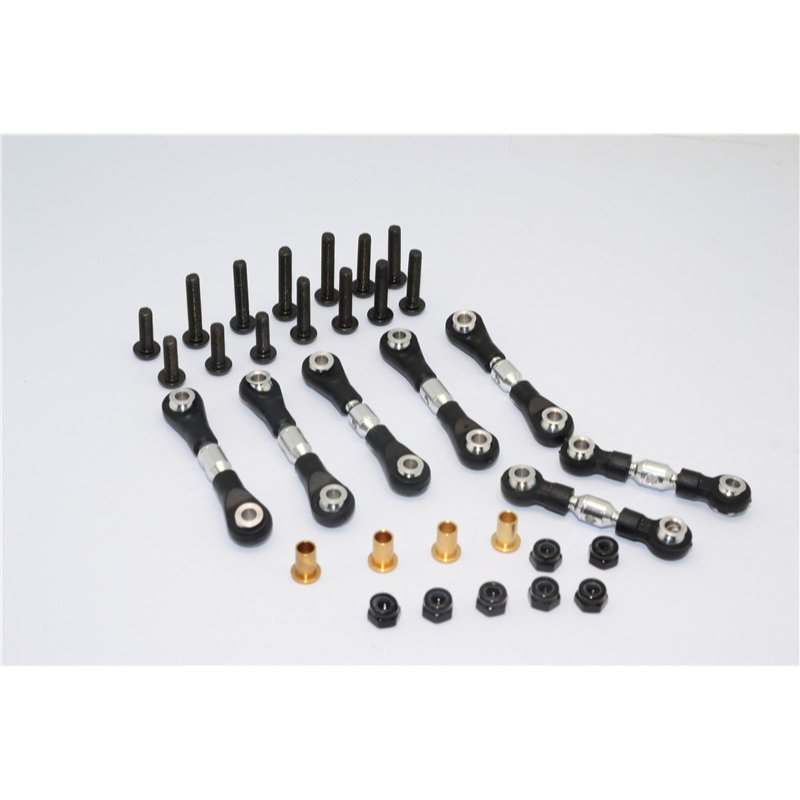 Tamiya M1025 Hummer Aluminium Completed Tie Rod - 7pcs set - GPM HM160