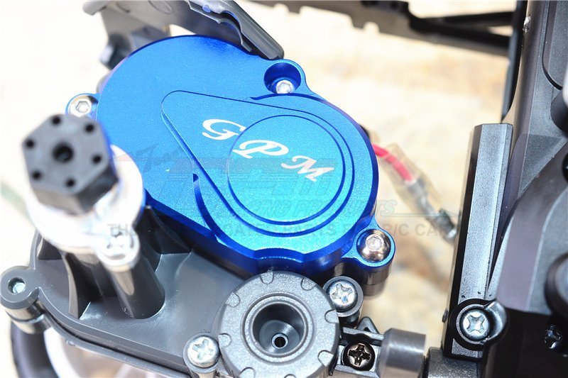 GPM Aluminum Rear Gearbox Cover Blue For Tamiya T3-01 Dancing Rider RC #T3013A-B