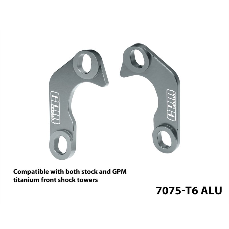 LOSI 5IVE-TE 3.0 1/5 Desert Truck 7075 Alloy Front Shock Tower Support Brackets - GPM 5T3/28STB