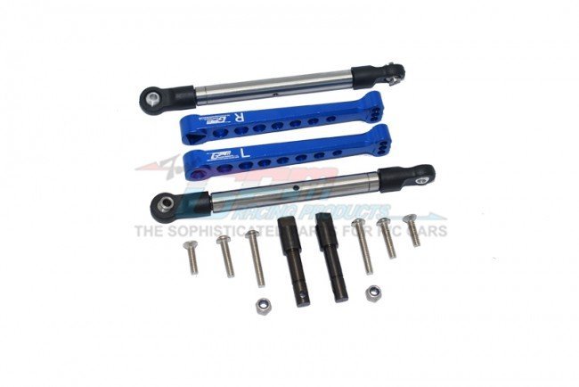 GPM Aluminum Rear Chassis Brace 3-Piece Set For Losi 1/10 Lasernut U4 Tenacity LOS03028 - Red (Upgrade Parts)