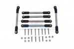 TEAM LOSI LASERNUT TENACITY U4 Stainless Steel Adjustable Tie Rods - 18pc set - GPM LU4160S