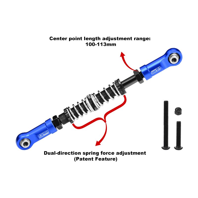 LOSI LMT CNC Servo Steering Link, 7075-T6 Adjustable - LMT162 by GPM
