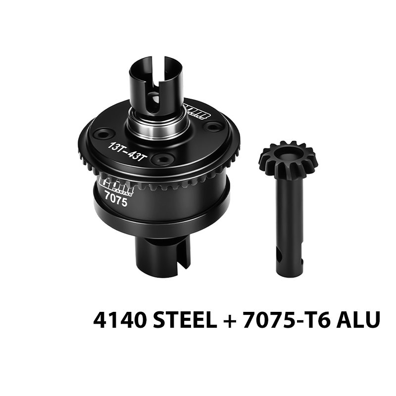 LOSI LMT Front/Rear Complete Differential 13/43T LMT1343S by GPM