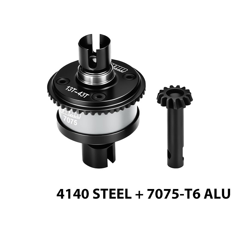 LOSI LMT Front/Rear Complete Differential 13/43T LMT1343S by GPM