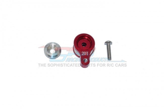 GPM Aluminum 6061-T6 Servo Horn Red w/ Tie Rods for Unlimited Desert