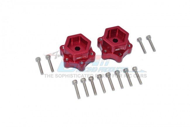 Adattatori Ruota GPM Racing Per Losi LMT, Offset +5mm, Alluminio Nero, LMT010W-BK
