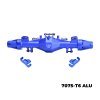 TEAM LOSI LMT 2.0 Grave Digger 4X4 Solid Axle Brushless Monster Truck 7075-T6 Alloy Quick Release Rear AXLE Housing set - GPM LMT2013