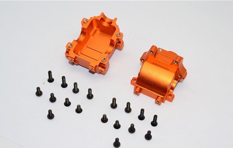 GPM Aluminum Hex Adapter Für Team Losi Mini 8ight – 4-teiliges Set, Orange (Teilenr. M8010-OR)