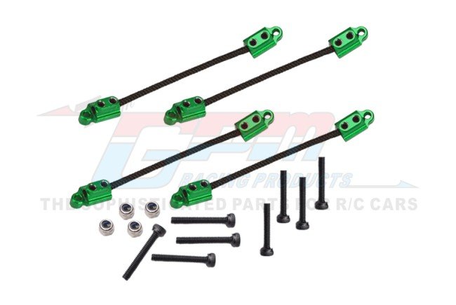GPM Aluminum Hex Adapter Für Team Losi Mini 8ight – 4-teiliges Set, Orange (Teilenr. M8010-OR)