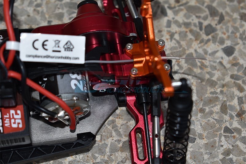 GPM Copri Scatola Ingranaggi Posteriore In Alluminio Per Kyosho Mini-Z AWD - Parte Di Ricambio E Aggiornamento, Colore Blu (MZA013A-B) - 2