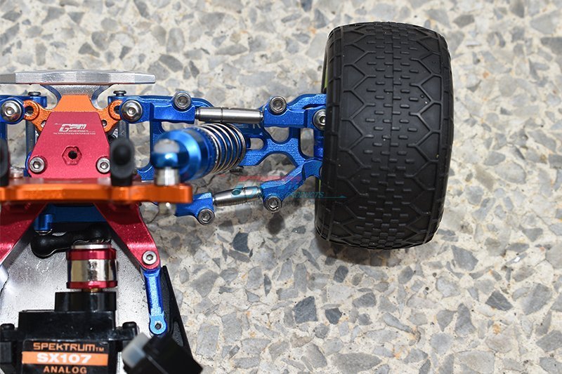 thumbnail image 2 of Losi Front Mounted Chrome Tires (2) - 66.5mm Outer Diameter For MSCT Models 2 of 14